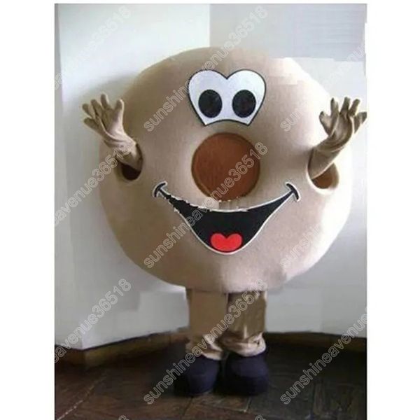 Volwassen maat Nieuwste smakelijke donut mascottekostuum stripthema karakter carnaval unisex halloween carnaval volwassenen verjaardagsfeestje fancy outfit voor mannen vrouwen