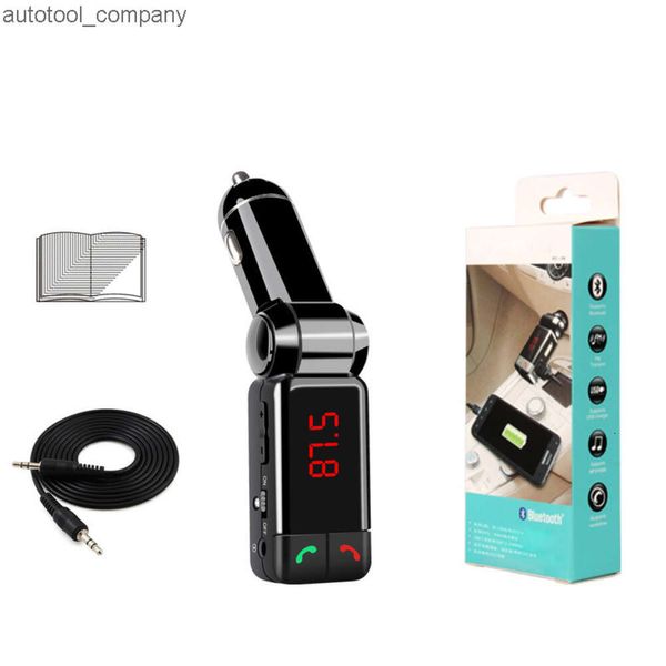 Novo mais recente kit bluetooth carro fm receptor de áudio sem fio transmissor mp3 player mãos livres carregador usb modulador