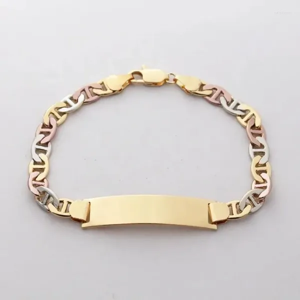 Link Armbänder Sternzeichen Cicret Charm Fußkettchen und vergoldete Kupferlegierung Männer Großhandel 18k personalisiert