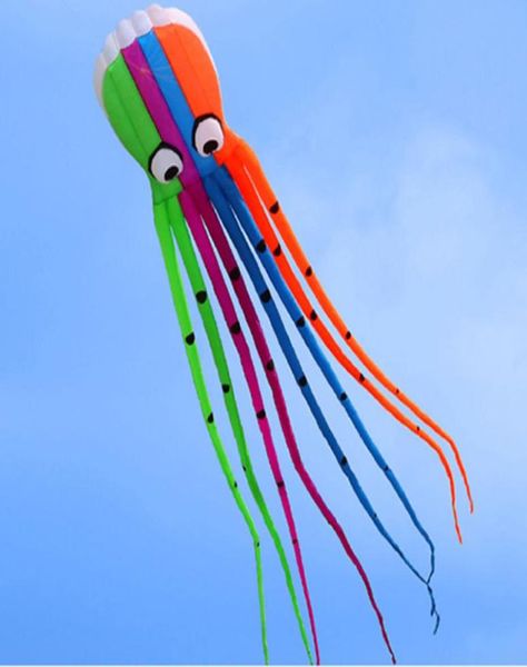 Outdoor Fun Sports Hochwertige 8m Power Kite Software Octopus Flying Outdoor Toys Soft Frameless Squid Kite3928620