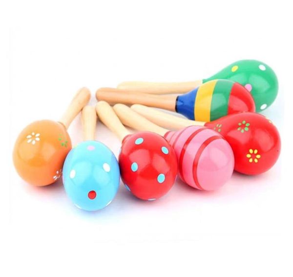 Infantil crianças martelo de areia madeira maraca chocalhos crianças festa musical favor criança bebê shaker brinquedo presente dropship 1054 y21455216