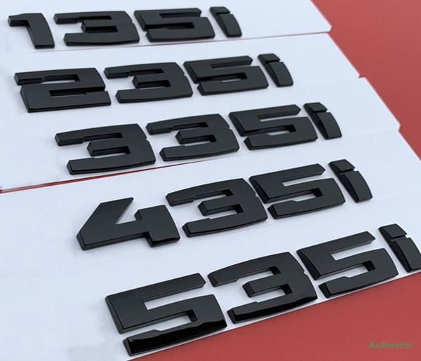 Glänzendes schwarzes Buchstaben- und Zahlenemblem für BMW M M1 M2 M3 M4 M5 M6 M7 M8 X4M X5M X6M M540i Autoaufkleber5785987