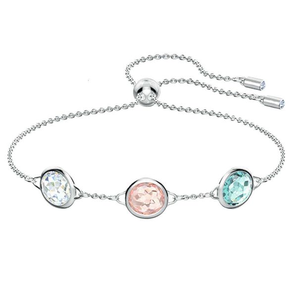 Swarovski Armband Designer Luxus Mode Damen Original Qualität Charm Armbänder Ohrringe Candy Farbe Schlichter und eleganter weiblicher Ring Geschenk