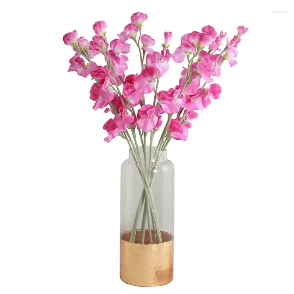 Dekoratif çiçekler 1 adet yapay bezelye çiçek masası vazolar düğün iç bahçe dekorasyon hediyesi ev dekor