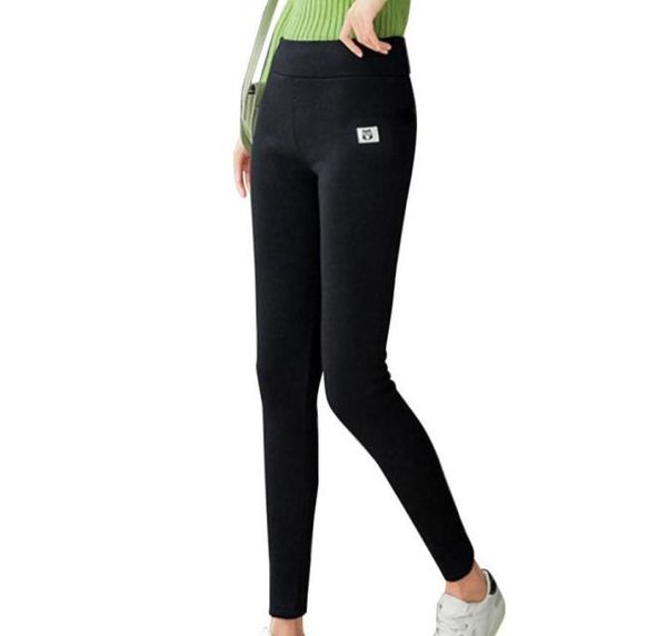 Leggings super grossos de lã de caxemira na moda cintura alta quente elástico legging b5 calças femininas capris3889266