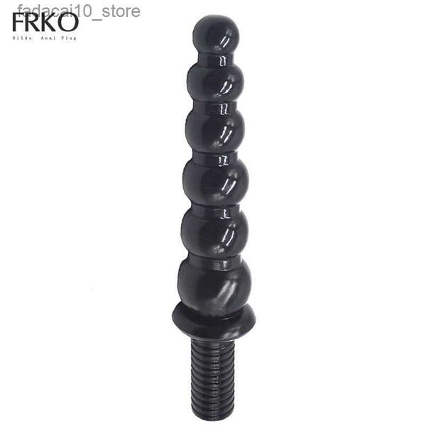 Outros itens de beleza para saúde FRKO Big Female Anal Plug com alça Qilian Ball Gourd Red Toy Dildos para mulheres Masturbação Vagina Massagem Erótica Q240117