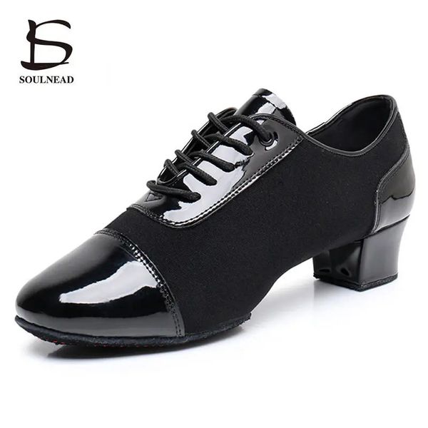 Uomo Bambini Salsa Latina Scarpe da ballo Per adulti Bambini Jazz Tango Scarpe da ballo Nero Impiombato Ragazzi Sala da ballo Scarpe da ballo Taglia 26-45 240116