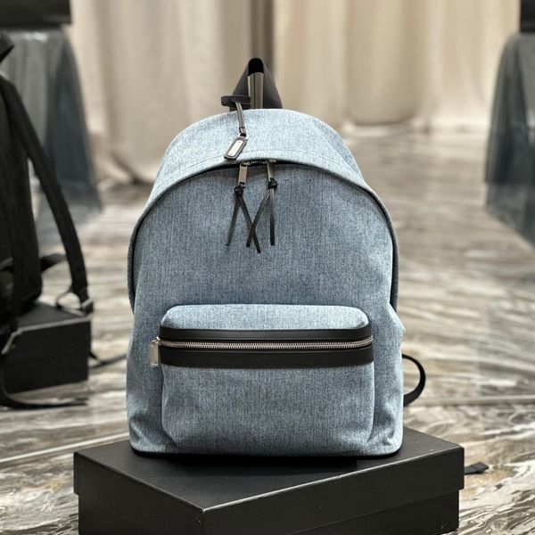 Tasarımcı çanta omuz çantaları lüks sırt çantası kadın moda çantaları düz renkli tote çanta siyah buzağı derisi klasikler okul çantası geri şık