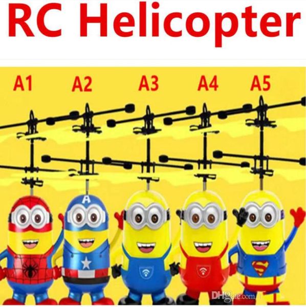 RC Helikopter Uçma İndüksiyon LED Noctilucent Ball Quadcopter Drone Sensörü Up Sınıf Kızılötesi İndüksiyon Uçan Çocuk Oyuncakları 20PCS9237865