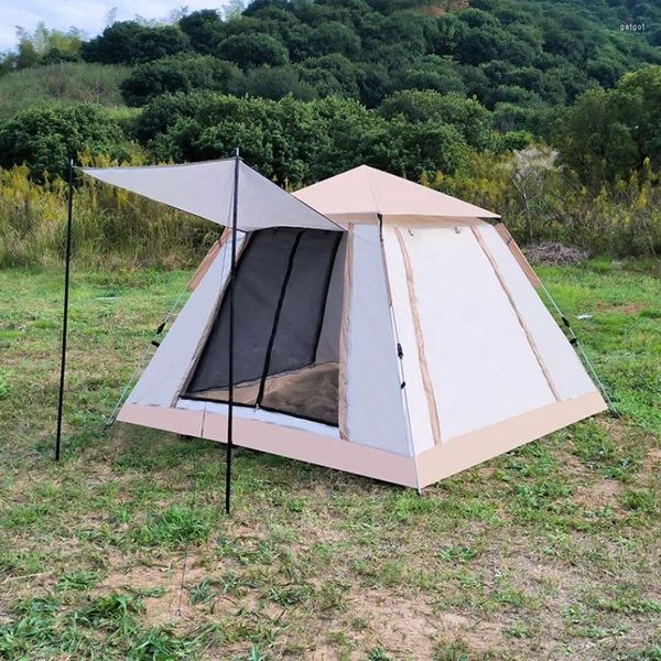 Tendas e abrigos Quick Automatic Folding Tent Outdoor Ventilação Sun Proteção Um quarto Living Portable Park Camping