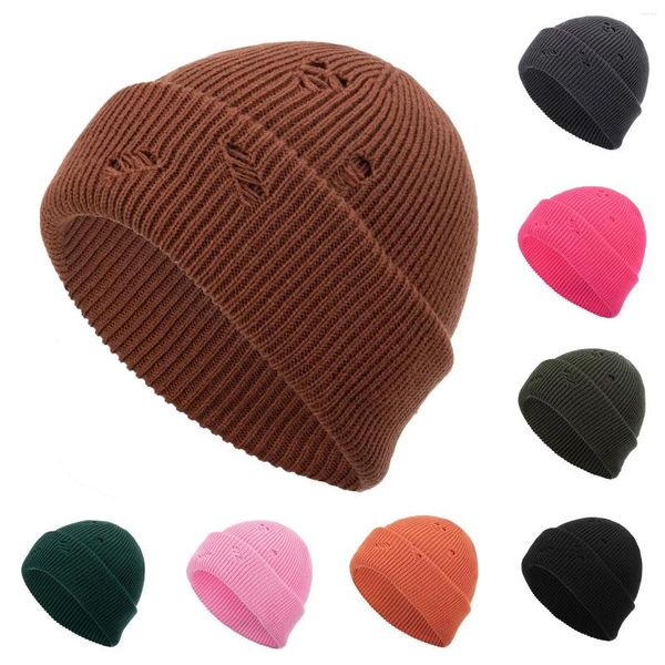 Ball Caps Mode Paare Frauen Männer Abgenutzt Unten Sport Reine Farbe Halten Warme Winter Outdoor Gestrickte Hüte Keine Boxing Leben hut