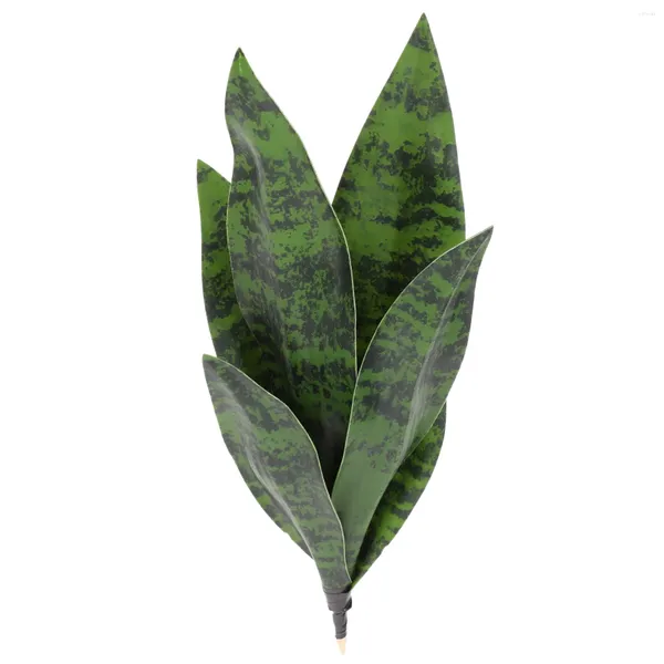 Flores decorativas artificiais tigre piranha cobra planta escolhas sansevieria decorações falso realista peva flor falsa