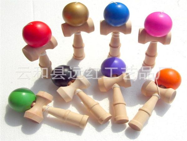 8 colori Big size 186 cm Kendama Ball Tradizionale giapponese in legno Gioco Giocattolo Educativo Regalo Giocattoli per bambini 2719 Y21880911