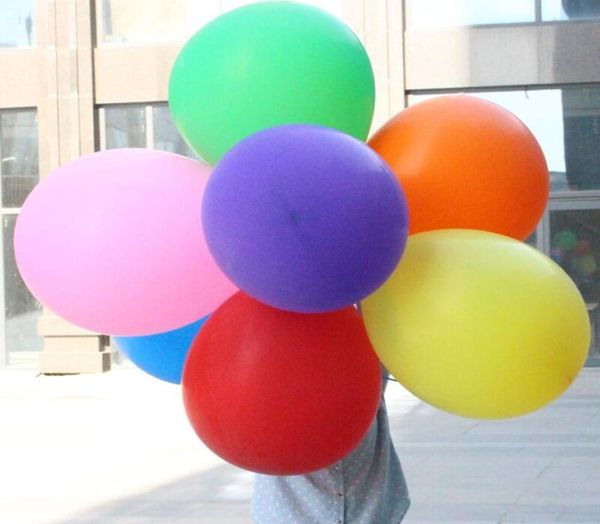 10 Stück 24 Zoll Latex runder großer Ballon Party Riesenballons Hochzeitsdekorationen Alles Gute zum Geburtstag Jubiläum Dekor 50 cm7774484