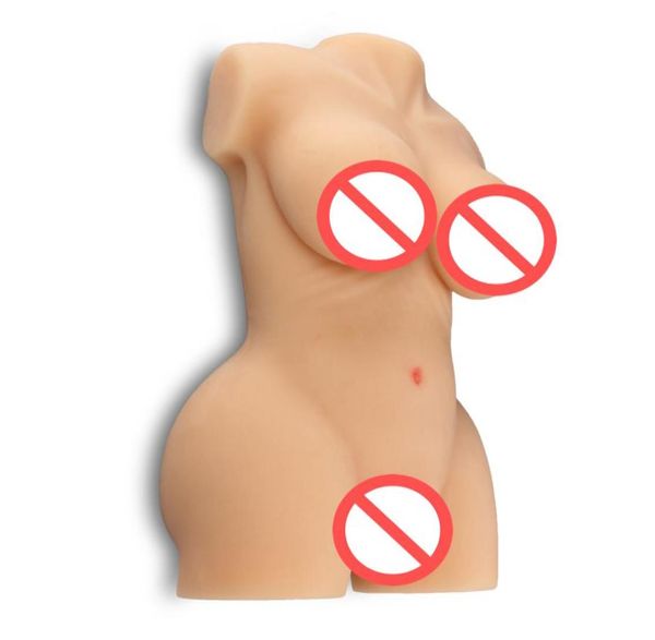 Vera bambola del sesso in silicone artificiale 3D realistica bambola del sesso a grandezza naturale realistica per torso maschile con vagina e bambola con seno grande3484383