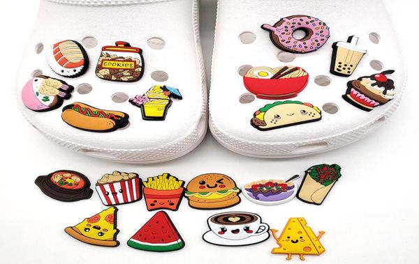 Ciondoli anime all'ingrosso ricordi d'infanzia cibo bevanda frutta ciondoli cartoni animati accessori per scarpe decorazione in pvc fibbia ciondoli in gomma morbida nave veloce8834109