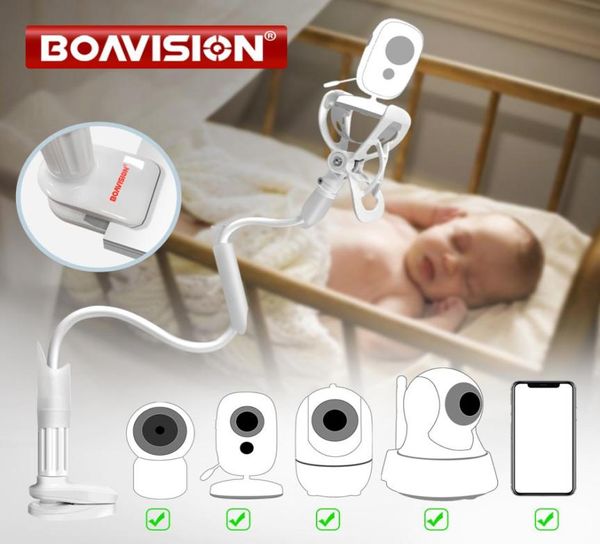 Multifuncional universal suporte do telefone cama preguiçoso berço braço longo ajustável 85cm monitor do bebê câmera de montagem na parede para prateleira x58614575