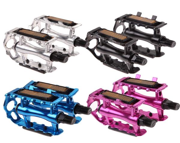 Pedal plano para bicicleta, pedais de liga de alumínio para mountain bike, peças de pedal 4 cores 8186047