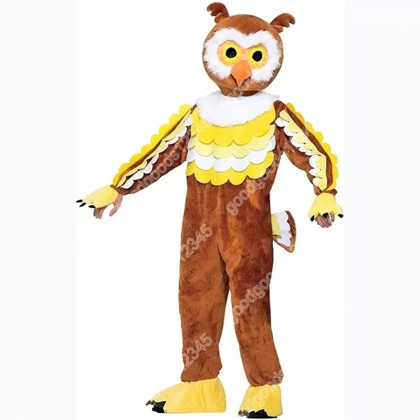 Flauschige Eule Maskottchen Kostüme Weihnachten Cartoon Charakter Outfit Anzug Charakter Karneval Weihnachten Halloween Erwachsene Größe Geburtstag Party Outdoor Outfit