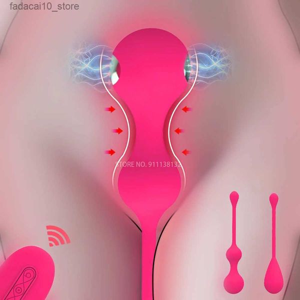 Altri articoli di bellezza per la salute Kegel Muscoli del pavimento pelvico per le donne Palline restringenti vaginali Vibratore Adulti Giocattolo intimo femminile Massaggio della fica Geisha Q240117