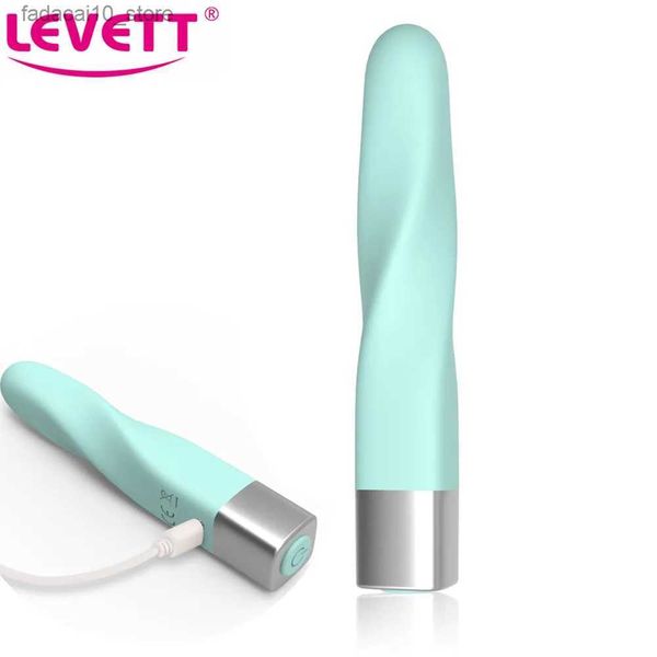 Andere Gesundheitsschönheitsartikel 16-Gang-Mini-Bullet-Vibratoren für Frauen USB-Finger-Vibrador-Dildo-Shop Klitoris-Stimulator Vibrierender Lippenstift-Massagegerät Q240117