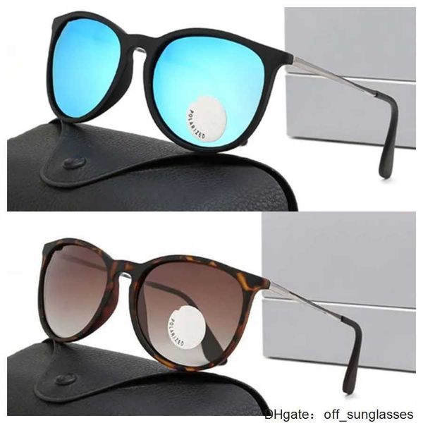 Männer Rao Baa Sonnenbrille Klassische Marke Retro-Bänder Luxus Designer Brillen Ray Metallrahmen Designer Sonnenbrille Bans Frau AJ 4171 mit Kastenlinsen Schwarz