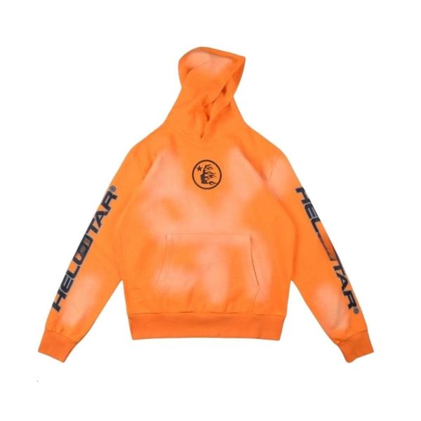 Hellstar Hoodie Designer Original Qualität Herren Hoodies Sweatshirts Hip Hop Rapper Street Orange Hoodie Herren Sportpullover