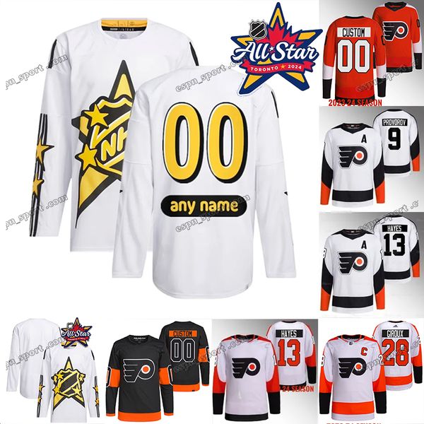 11 Travis Konecny 2024 Allstar Game Flyer Jersey''nHl''Philadelphia Sean Couturier Carter Hart Bobby Brink Joel Farabee Travis Sanheim Owen Tippett Cam York Ivan