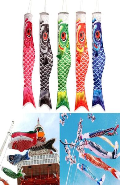 5 Stück Mix 70 cm bunter Karpfen-Windsack im japanischen Stil Streamer Fischflagge Drachen ganze Koinobori-Home-Party-Dekorationen1321886