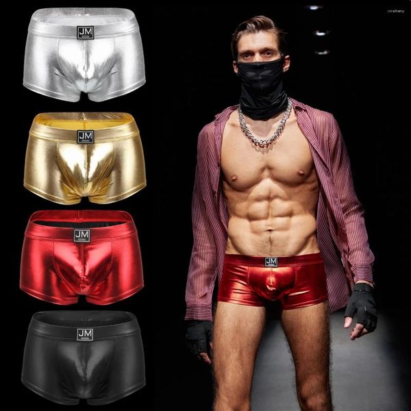 Mutande JOCKMAIL Intimo da uomo di marca Tinta unita Sexy Gay Moda Boxer Slip Club Pole Dancing Pantaloncini Asciugatura rapida Costume da bagno maschile
