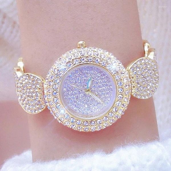 Orologi da polso BS Bee Sister orologio pieno di diamanti per le donne Shiping libero impermeabile elegante abito da donna Relogio Feminino 2024