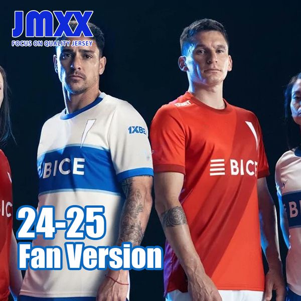 JMXX 24-25 Chile Universidad Católica Camisas de futebol Home Away Mens Man Football Uniformes personalizados Camiseta Camiseta 2023 2024 Fan Versão
