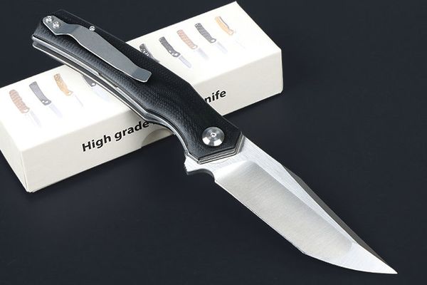 Sonderangebot M7703 Flipper Klappmesser 8Cr14Mov Satin Tanto Klinge G10 mit Stahlblechgriff Kugellager Schnell zu öffnende Ordnermesser