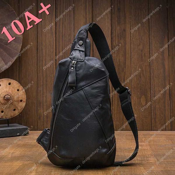 Alta qualidade juventude artesanal peito tendência saco para homens moda japão e coreia mochila um ombro esportes mensageiro moda marca sacos leves 10a +