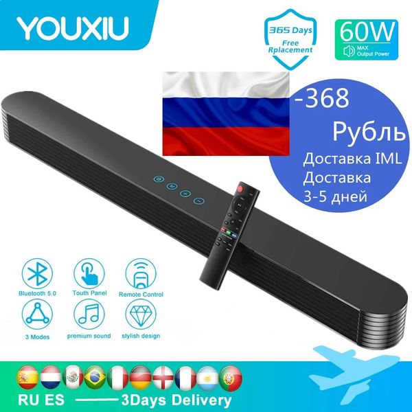 Soundbar Caixa de Som Bluetooth 34 inç hoparlör blutooth Subwoofer ses çubuğu ile TV araba hoparlörleri için ses çubuğu güçlü taşınabilir hoparlörler