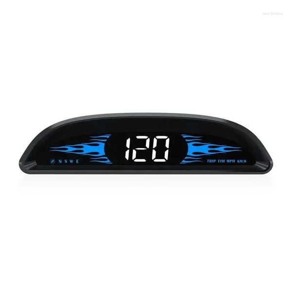 Car Video Digital Hud Tachimetro Monitor portatile Gps universale Heads Up Display con velocità Mph Drop Delivery Automobili Motociclette Dhvl9