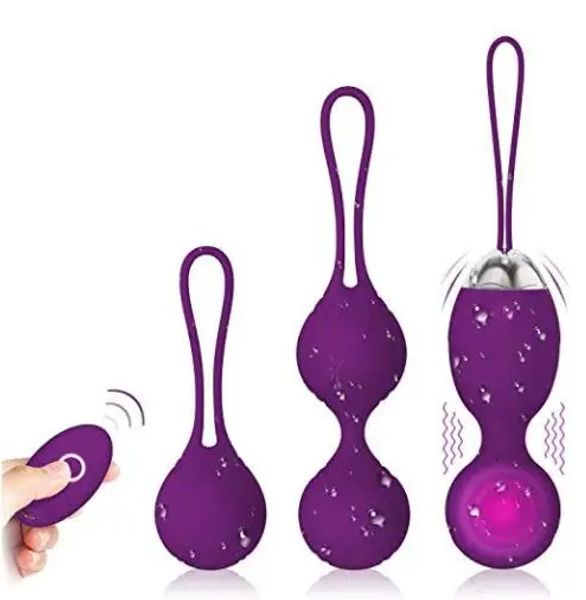 Trainer per palline vaginali Giocattoli sessuali in silicone Ben Wa Esercitatore per serraggio Kegel Ball Vibratig Egg Prodotto per adulti per donne 240117