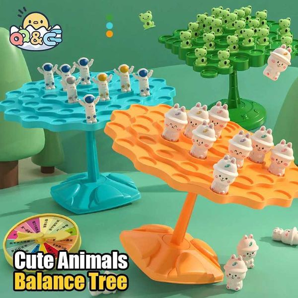 Inteligência brinquedos divertido sapo equilíbrio árvore crianças montessori matemática brinquedos balanceamento jogo de tabuleiro pai-filho interação mesa equilíbrio jogo brinquedo presente 240118