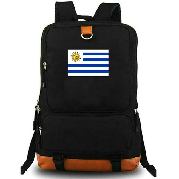 Рюкзак Уругвай URY Рюкзак с флагом страны Монтевидео Школьная сумка Рюкзак с принтом национального баннера Школьная сумка для отдыха Дневной рюкзак для ноутбука