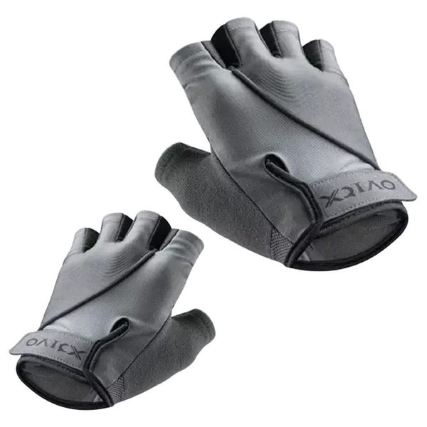 Luvas esportivas xqiao q850 luvas de fitness de levantamento leve aniti-silp halfpalm material do plutônio antiderrapante eficaz. Drop Delivery Esportes Dhklw