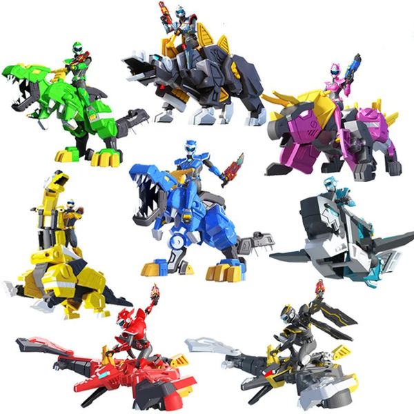 Mini força super dinossauro série de energia transformação brinquedos figuras de ação miniforce x simulação animal dinossauro deformação brinquedo 240117