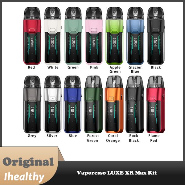 Vaporesso LUXE XR Max Kit Versione CMF con cartuccia pod vuota da 5 ml Batteria da 2800 mAh 80 W Vape Sigaretta elettronica DTL Vaporizzatore 100% Originale