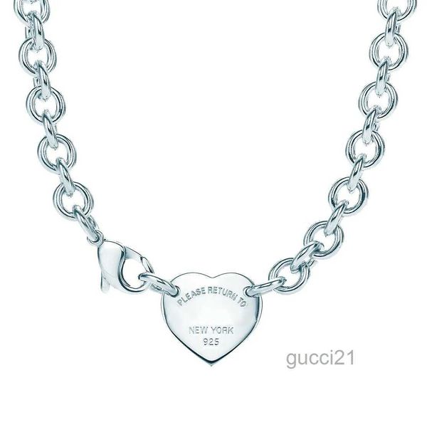 Halskette in Form eines Kreuzschlüssels aus 925er-Sterlingsilber, Damenschmuck, modisch, Party, schlicht, Gedenktag, Hochzeit, WGGR