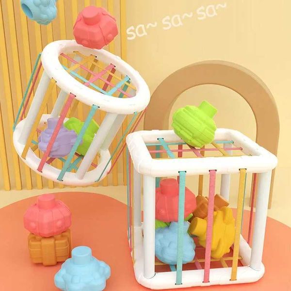 Nesting-Stapelspielzeug Bunte Formblöcke Sortierspiel Montessori-Lernspielzeug für Kinder Bebe Geburt Inny Baby Et Bildungsgeschenk 240118