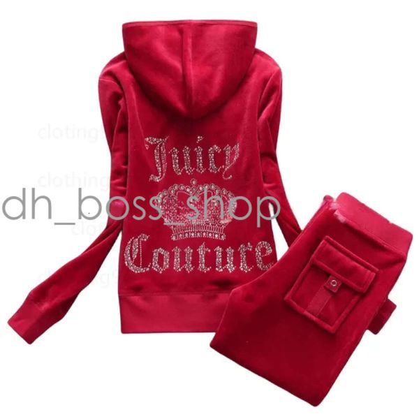 2024SS Damen Zweiteilige Hose Samt Juicy Trainingsanzug Damen Coutoure Set Couture Juciy Coture Sweatsuits 989