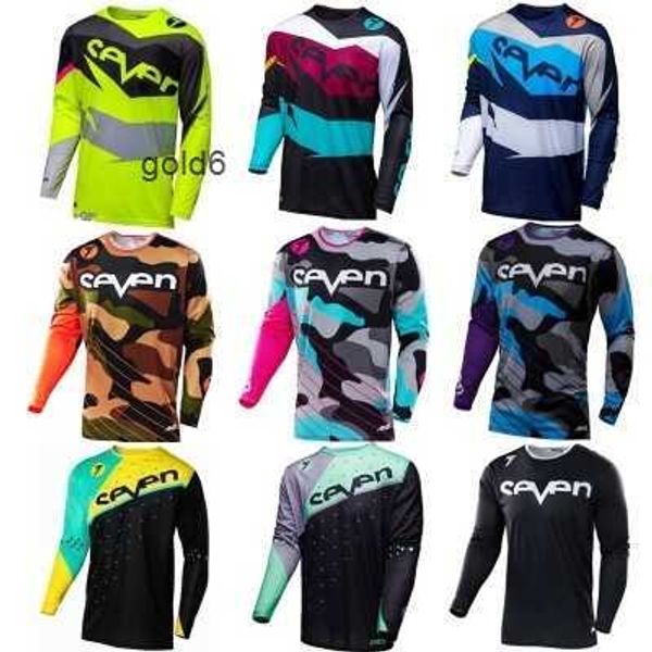 T-Shirts 18tld Yeni Speed ​​Landing Yedi off-road motosiklet yarış takım elbise üst bisiklet sürme takım elbise uzun tişört