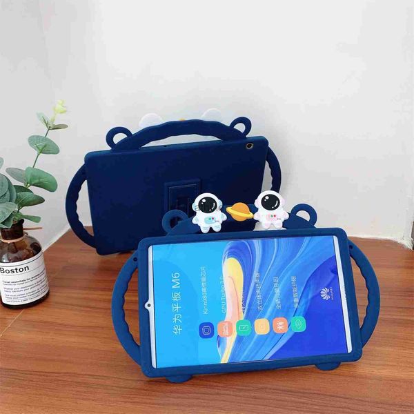 Tablet PC Hüllen Taschen für OPPO Pad Air 10,36 Zoll OPPOPad Tablet Cartoon Astronaut Kinder Fall Schutzhülle 10,4 weiche Silikon Griff sichere Abdeckung YQ240118