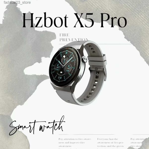 Outros relógios Smart Bluetooth Heart Rate IP67 Waterproof Mens Full Touch Screen Sport Fitness Hzbot Versão Global para AndroidIOS Q240118