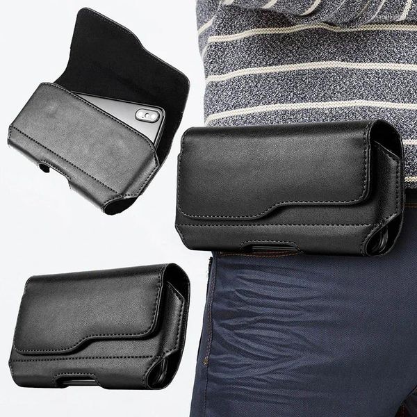 Sacos de cintura saco bolsa preto bolsa cinto casual bolsa pacotes de telefone pacote móvel pequeno pendurado clipe clássico