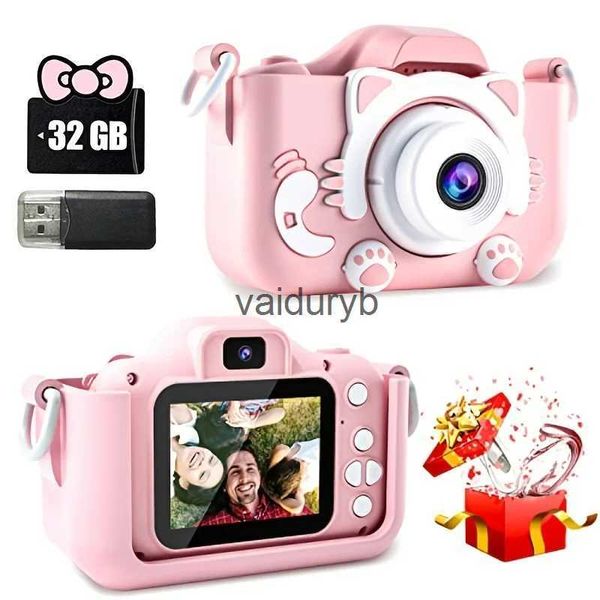 Appareils photo jouets Mini caméra enfants caméra jouets pour garçons/filles enfants appareil photo numérique pour tout-petit avec vidéo avec carte SD 32 Go meilleurs cadeaux d'anniversairevaiduryb